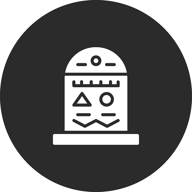 Ilustración del icono vectorial jeroglífico del conjunto de iconos de Historia