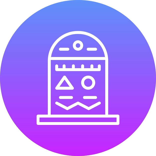 Ilustración del icono vectorial jeroglífico del conjunto de iconos de Historia