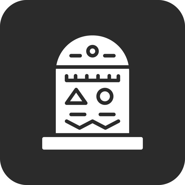 Ilustración del icono vectorial jeroglífico del conjunto de iconos de Historia
