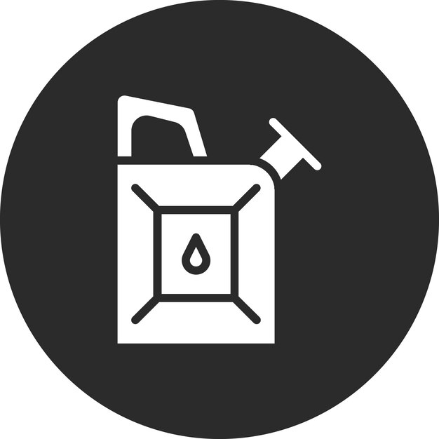 Ilustración del icono vectorial de Jerrycan del conjunto de iconos de ingeniería