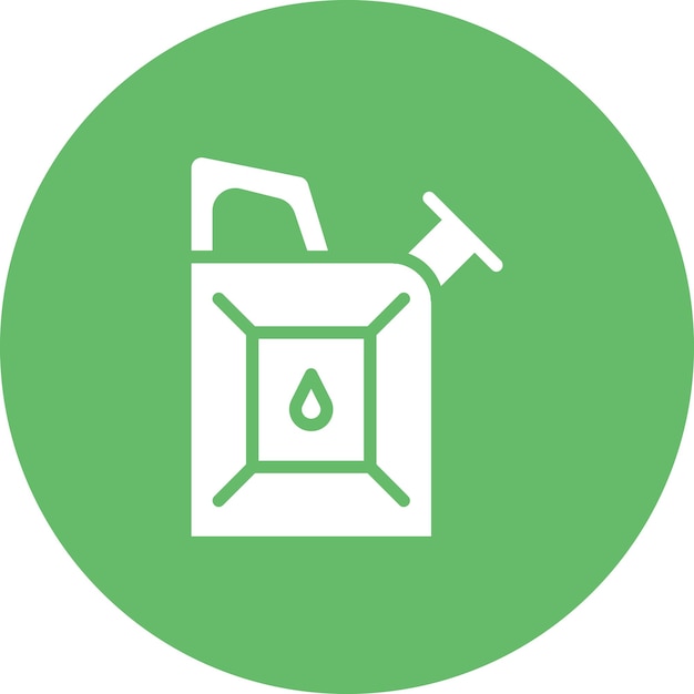 Ilustración del icono vectorial de Jerrycan del conjunto de iconos de ingeniería