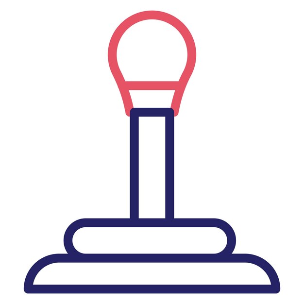 Ilustración del icono vectorial del joystick del conjunto de iconos de entretenimiento