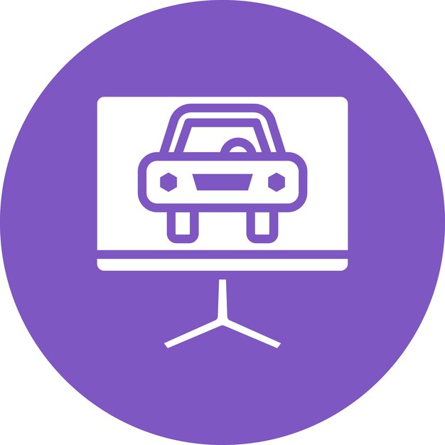 Ilustración del icono vectorial del juego de carreras del conjunto de iconos del juego en línea