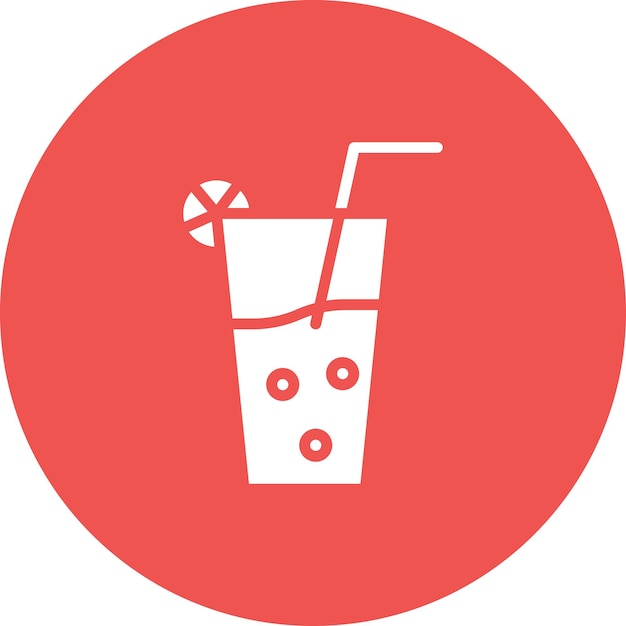 Ilustración del icono vectorial de jugo del conjunto de iconos del jardín de infantes