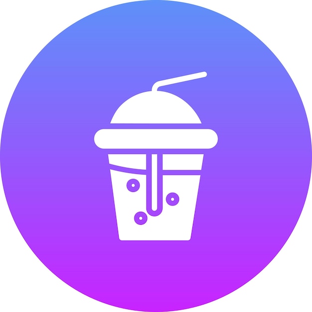 Ilustración del icono vectorial de jugo del conjunto de iconos del restaurante