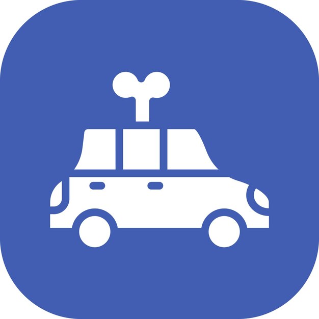 Ilustración del icono vectorial de juguete de automóviles del conjunto de iconos de bebés