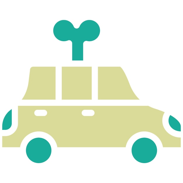 Ilustración del icono vectorial de juguete de automóviles del conjunto de iconos de bebés