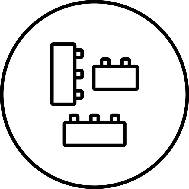 Ilustración de icono vectorial de juguete del conjunto de iconos de bebés