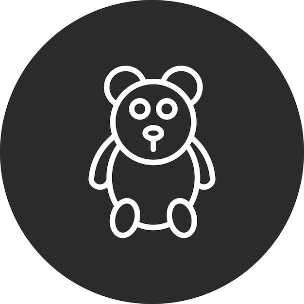 Ilustración de icono vectorial de juguete del conjunto de iconos del jardín de infantes
