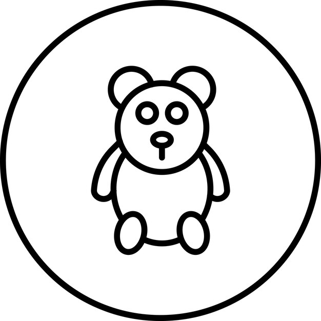 Ilustración de icono vectorial de juguete del conjunto de iconos del jardín de infantes