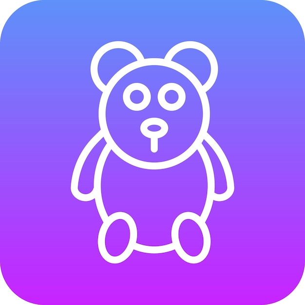 Ilustración de icono vectorial de juguete del conjunto de iconos del jardín de infantes
