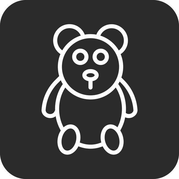 Ilustración de icono vectorial de juguete del conjunto de iconos del jardín de infantes