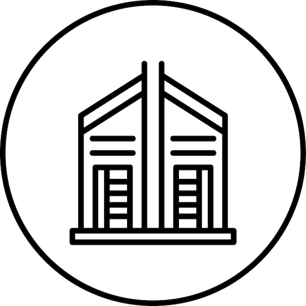Ilustración del icono vectorial de Jumeirah del conjunto de iconos de Dubai
