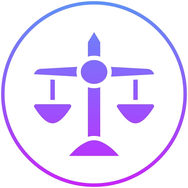 Ilustración del icono vectorial de justicia de la protesta y la desobediencia civil