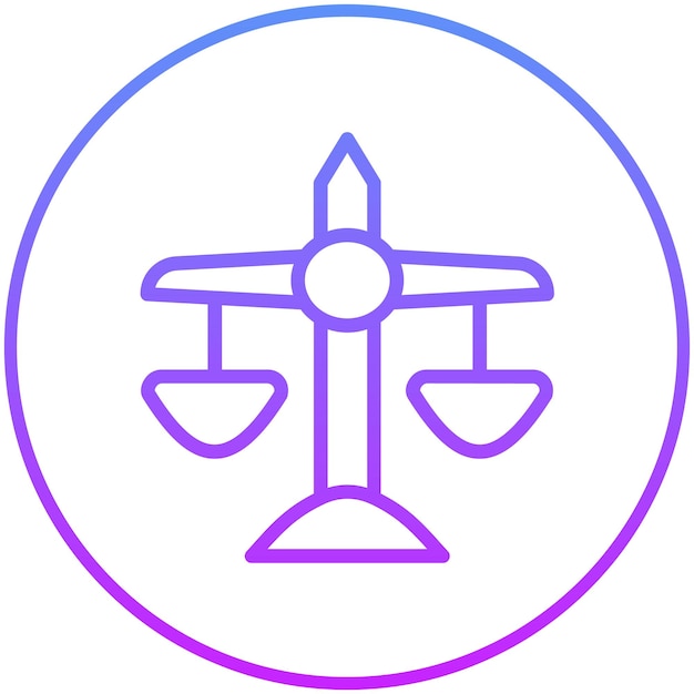 Ilustración del icono vectorial de justicia de la protesta y la desobediencia civil