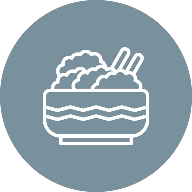 Ilustración del icono vectorial de Kimchi del conjunto de iconos de World Cuisine