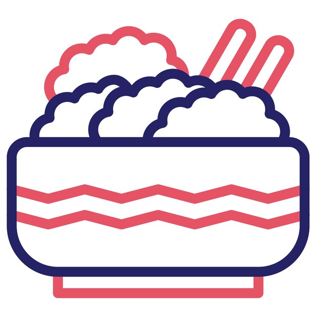 Ilustración del icono vectorial de Kimchi del conjunto de iconos de World Cuisine