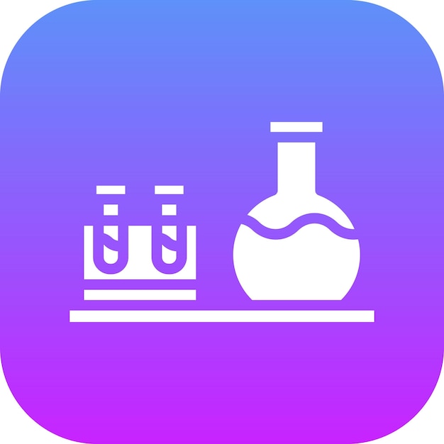 Ilustración del icono vectorial del laboratorio del conjunto de iconos de control de salud