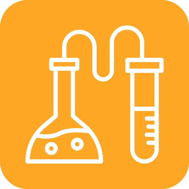Ilustración de icono vectorial de laboratorio médico del conjunto de iconos de Investigación y Ciencia