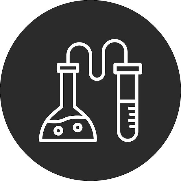 Ilustración de icono vectorial de laboratorio médico del conjunto de iconos de Investigación y Ciencia