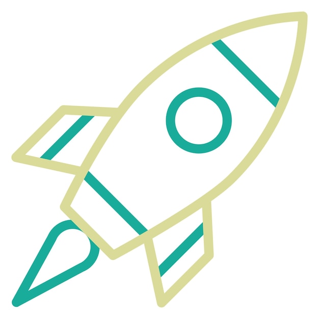 Ilustración del icono vectorial de lanzamiento del proyecto del conjunto de iconos de marketing