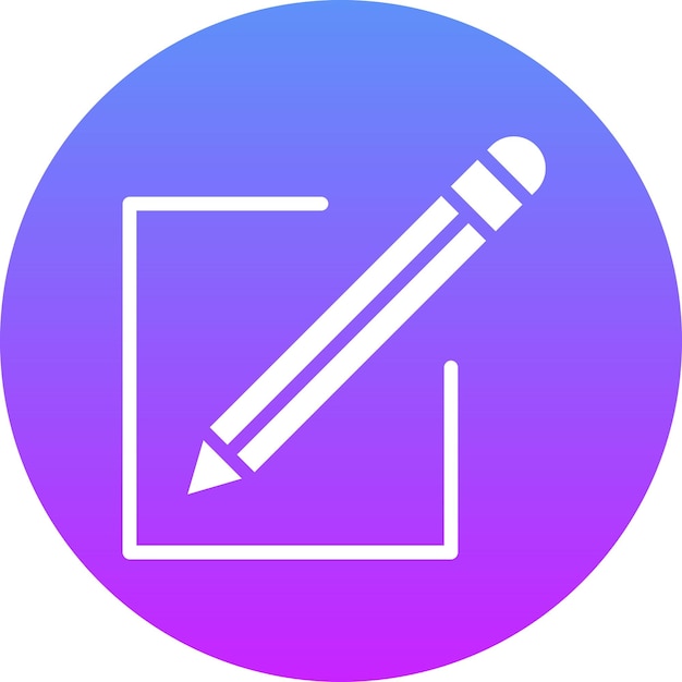 Ilustración del icono vectorial de lápices del conjunto de iconos de educación