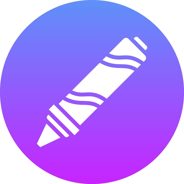 Ilustración del icono vectorial de lápiz de colores del conjunto de iconos para bebés