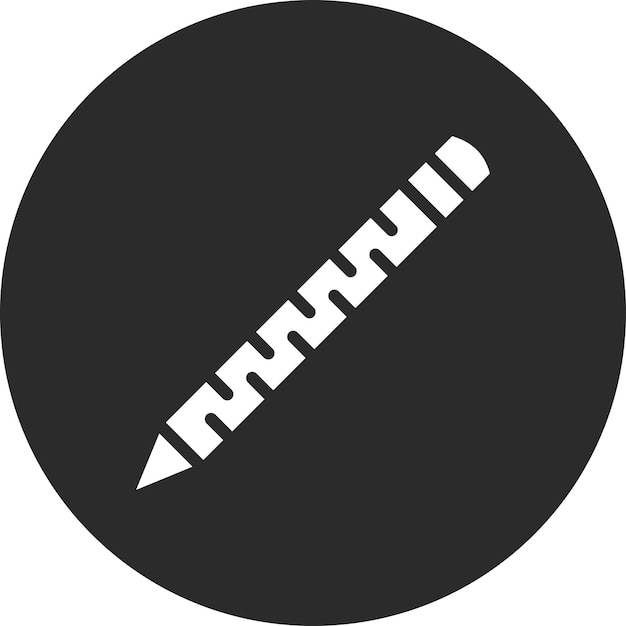 Ilustración del icono vectorial del lápiz del conjunto de iconos de aprendizaje