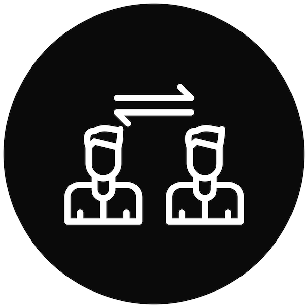 Ilustración del icono vectorial de larga distancia del conjunto de iconos de Amistad