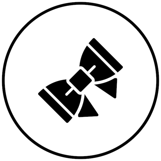 Ilustración del icono vectorial del lazo del conjunto de iconos de moda