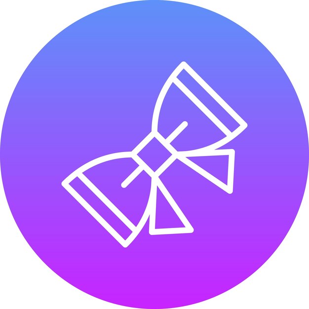 Ilustración del icono vectorial del lazo del conjunto de iconos de moda
