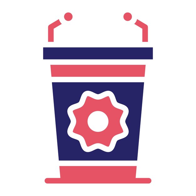Ilustración del icono vectorial de Lectern del conjunto de iconos de Diplomacia