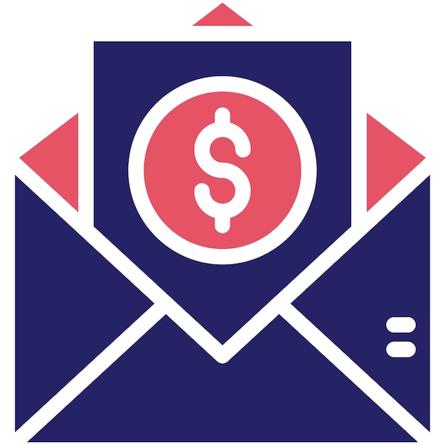 Ilustración del icono vectorial de letras del conjunto de iconos de donaciones