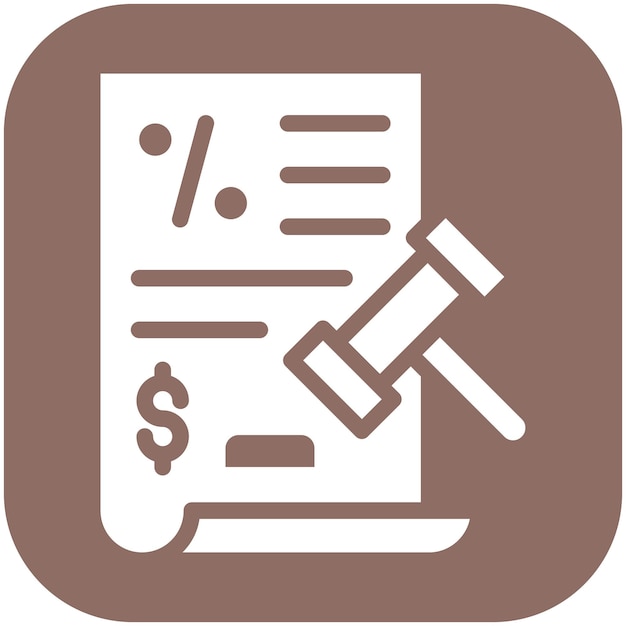 Ilustración del icono vectorial de la ley del conjunto de iconos de la legislación de la ley
