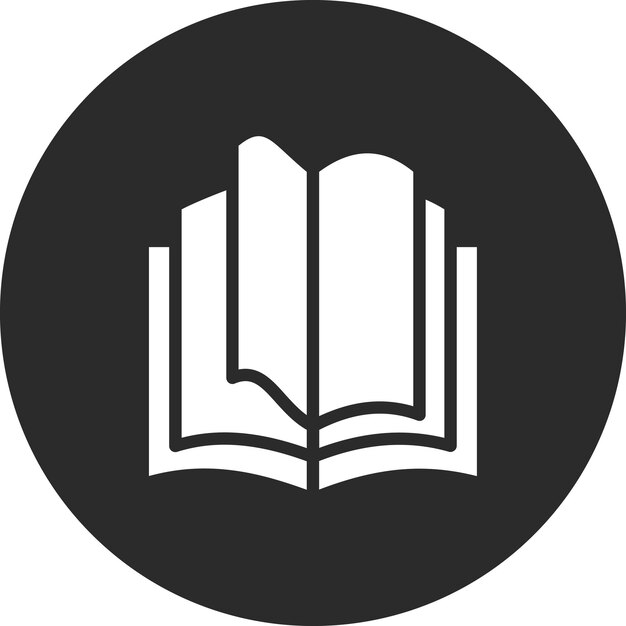 Ilustración del icono vectorial de libro abierto del conjunto de iconos de aprendizaje