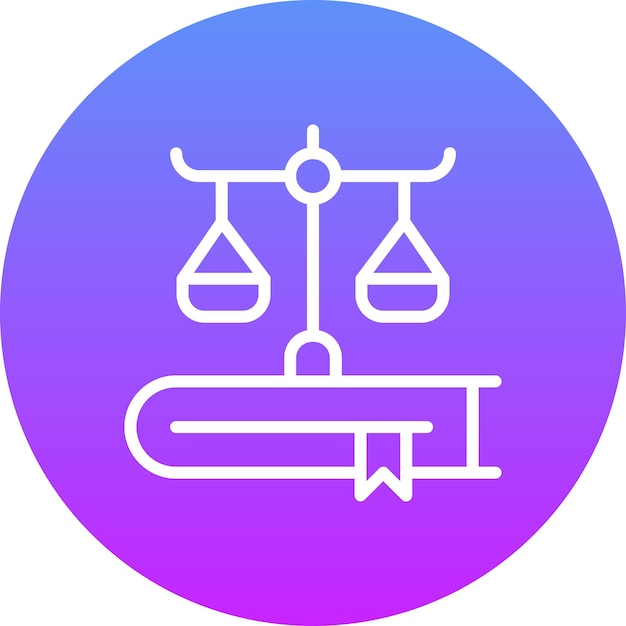 Ilustración del icono vectorial del libro del conjunto de iconos de la biblioteca