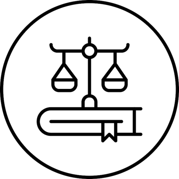 Ilustración del icono vectorial del libro del conjunto de iconos de la biblioteca