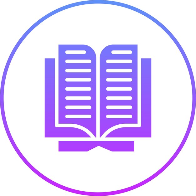 Ilustración del icono vectorial del libro del conjunto de iconos de educación