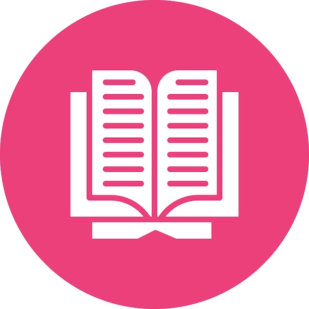 Ilustración del icono vectorial del libro del conjunto de iconos de educación