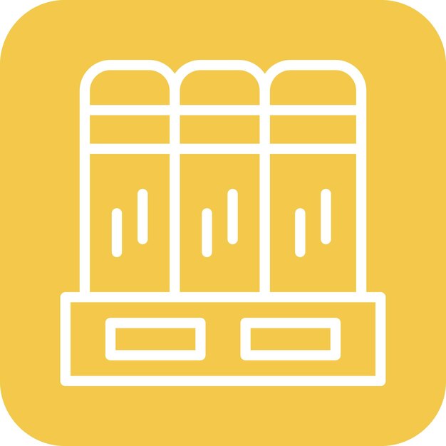 Ilustración del icono vectorial del libro de historia del conjunto de iconos de historia