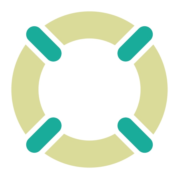 Ilustración del icono vectorial de Lifebuoy del conjunto de iconos de inicio de negocios
