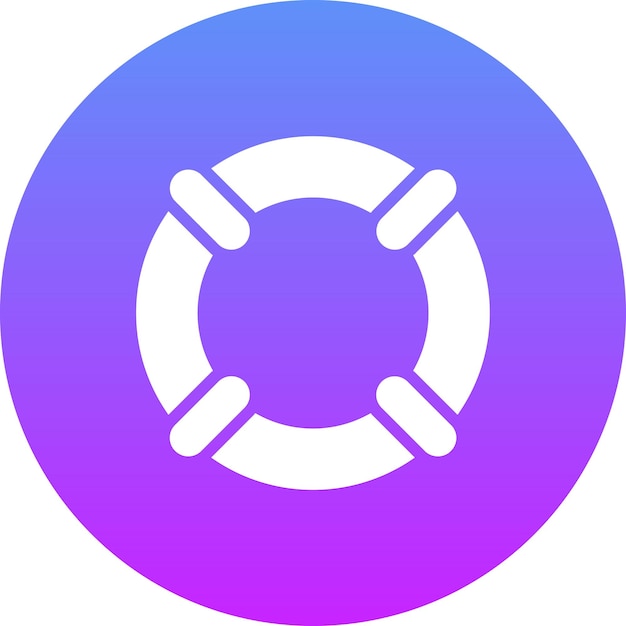 Ilustración del icono vectorial de Lifebuoy del conjunto de iconos de inicio de negocios