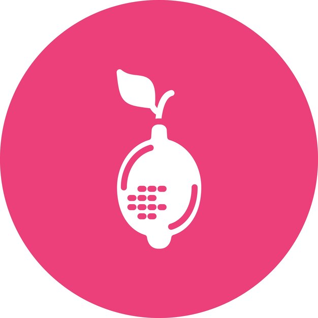 Ilustración del icono vectorial de limón del conjunto de iconos de otoño