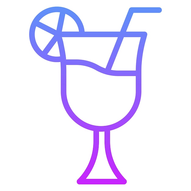 Ilustración del icono vectorial de limonada del conjunto de iconos de primavera