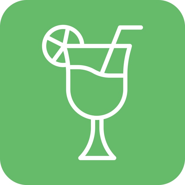Ilustración del icono vectorial de limonada del conjunto de iconos de primavera