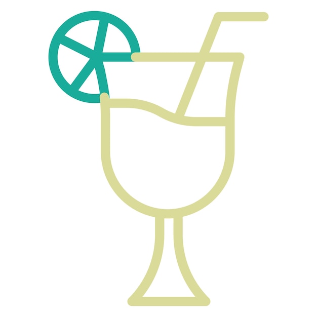 Ilustración del icono vectorial de limonada del conjunto de iconos de primavera