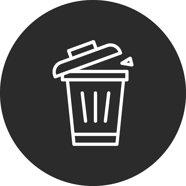 Ilustración del icono vectorial de limpieza de basura del conjunto de iconos de rutina de higiene