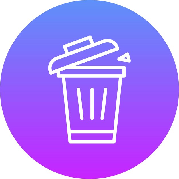 Ilustración del icono vectorial de limpieza de basura del conjunto de iconos de rutina de higiene