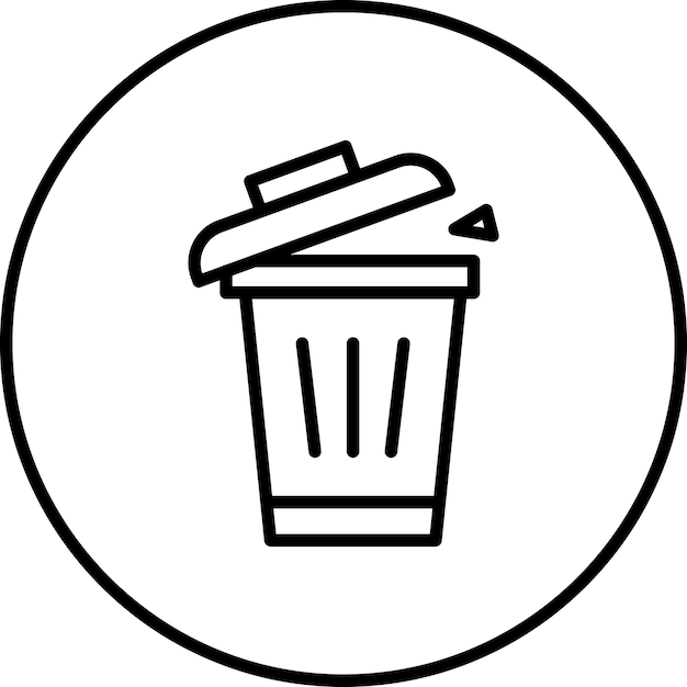 Ilustración del icono vectorial de limpieza de basura del conjunto de iconos de rutina de higiene