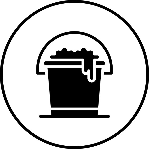 Ilustración de icono vectorial de limpieza del conjunto de iconos de vida familiar